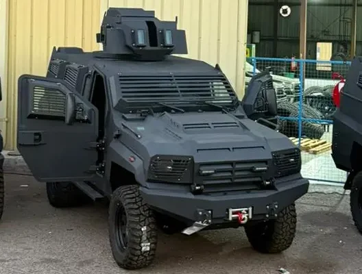 Black APC Tygor B7 front view