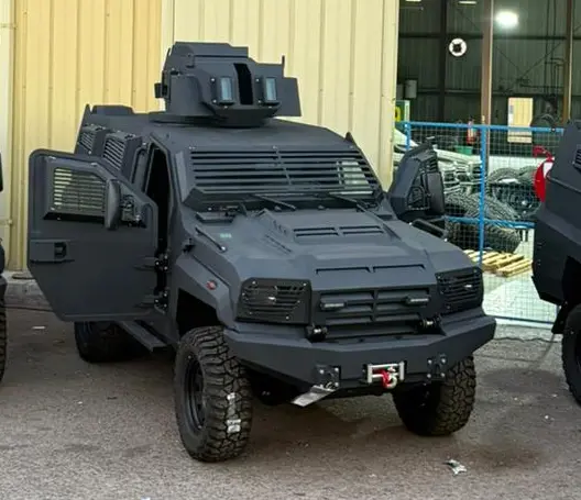Black APC Tygor B7 front view
