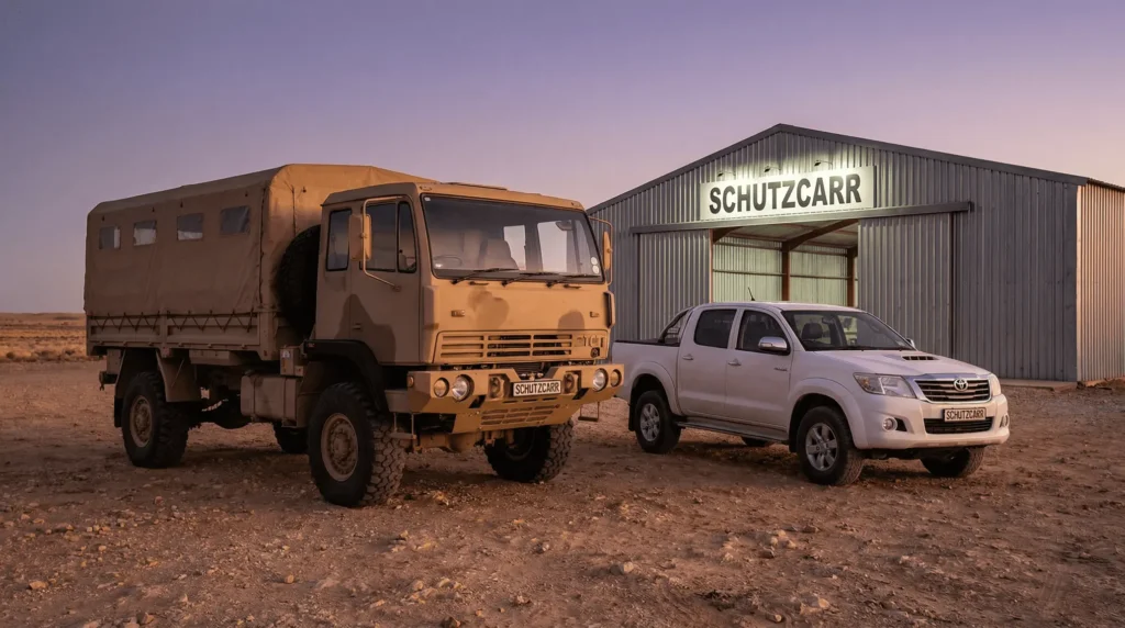 Troop carrier BR6 armored truck
