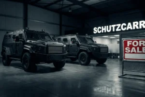 APC SHARK parked in an industrial showroom at night for sale