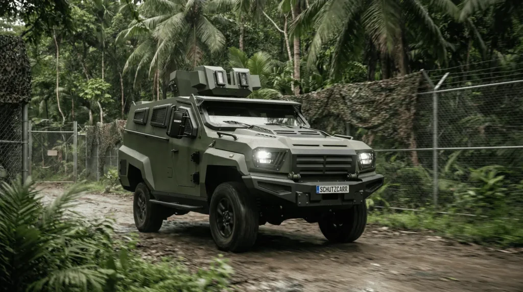 GER 1D outside a jungle facility schutzcarr