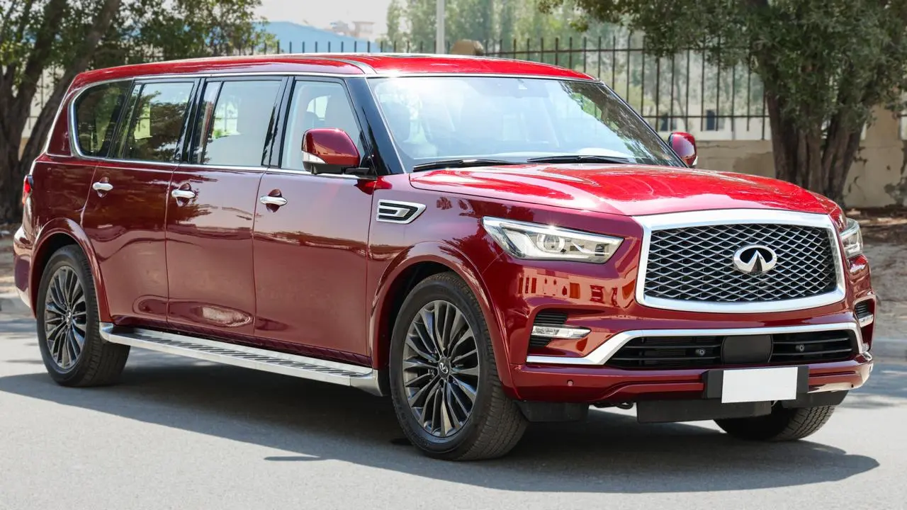 Infiniti QX80 4WD Extended BR6 Armored SUV front view
