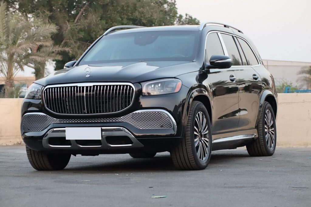 Mercedes Maybach GLS600 armored SUV front view used for diplomatic VIP comfort and privacy