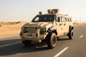 apc jasar on road in the desert schutzcarr