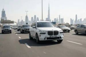 bmw x7 on highway schutzcarr