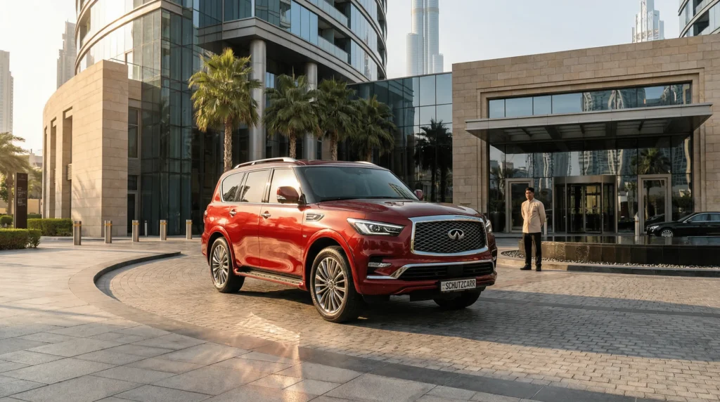 Infiniti QX80 armored SUV exterior