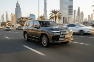 lexus lx600 on dubai road schutzcarr