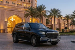 mercedes maybach 600 outside a hotel schutzcarr