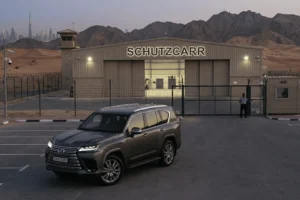 schutzcarr Lexus LX600 parked outside schutzcarr warehouse (1)