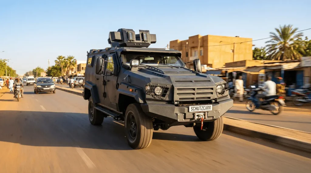 apc ger 1 on the streets of Niamey schutzcarr